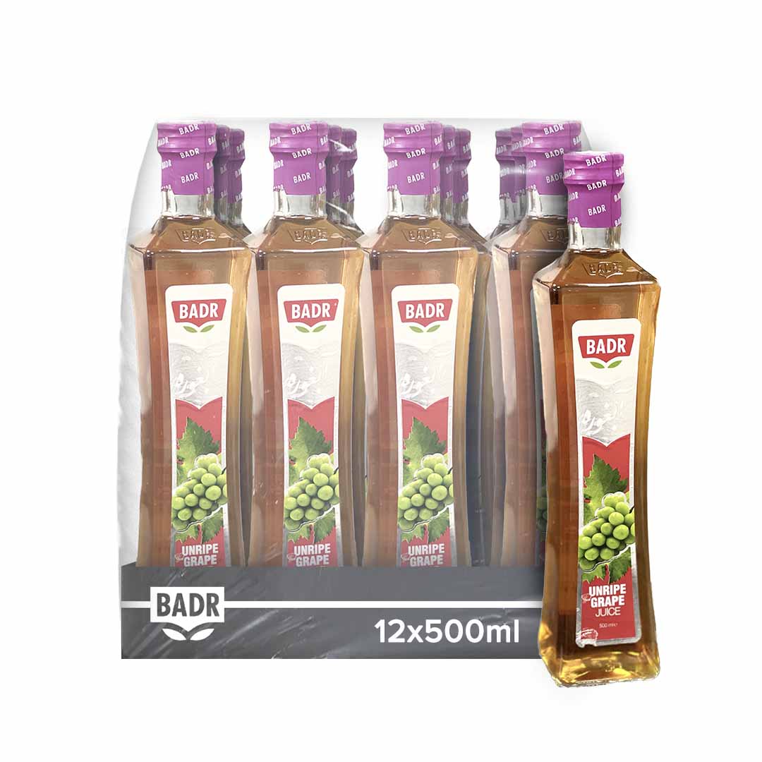 Badr Unripe Grape Juice 12x500ml - Tulsidas