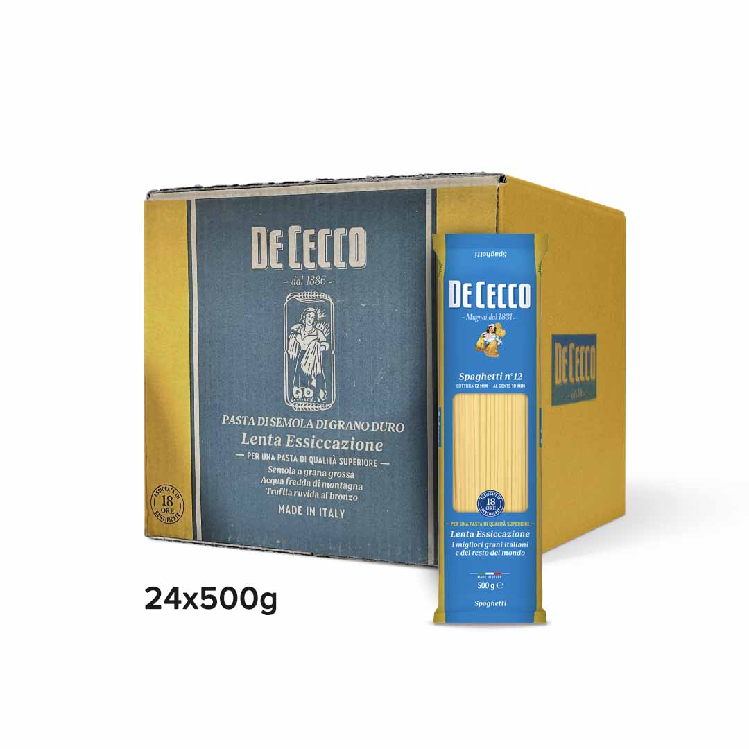 De Cecco Spaghetti n° 12 - 24x500g - Tulsidas