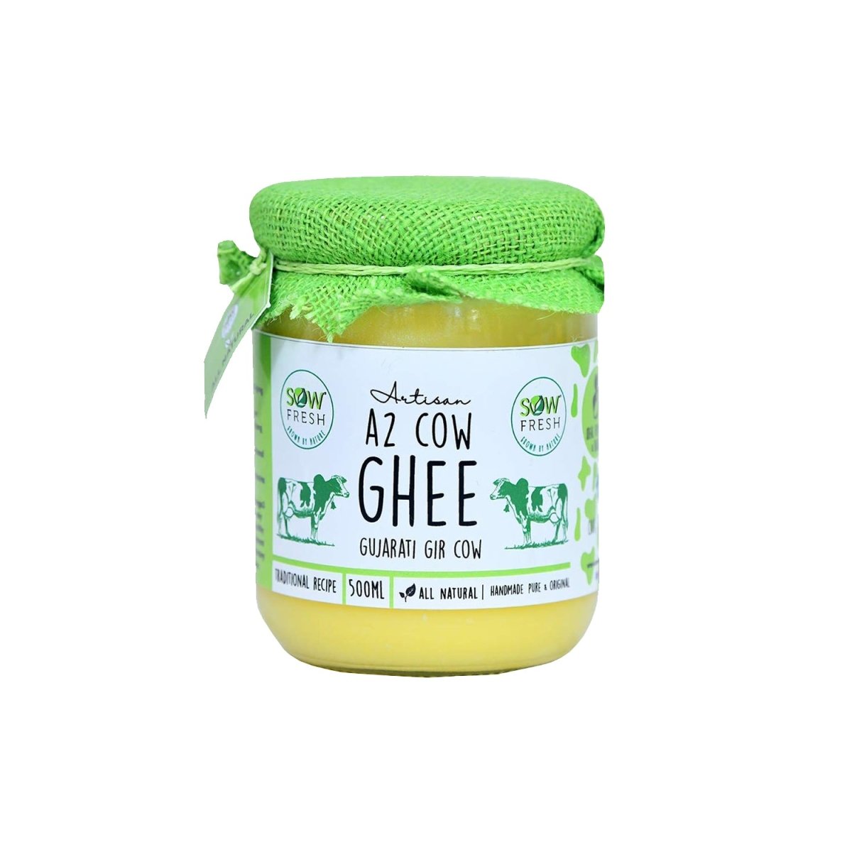 Sow Fresh A2 Desi Cow Ghee 500ml - Tulsidas