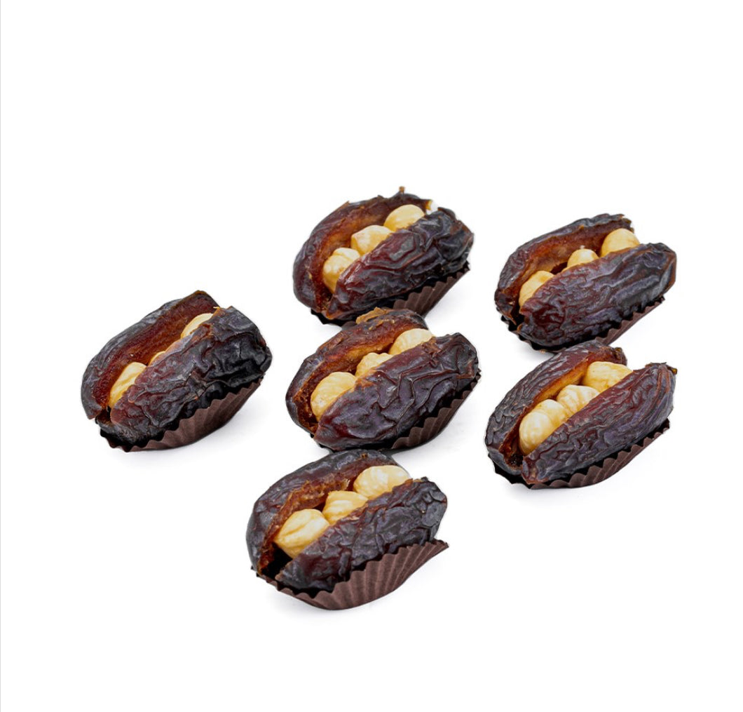 Medjool Dates stuffed with Hazelnuts