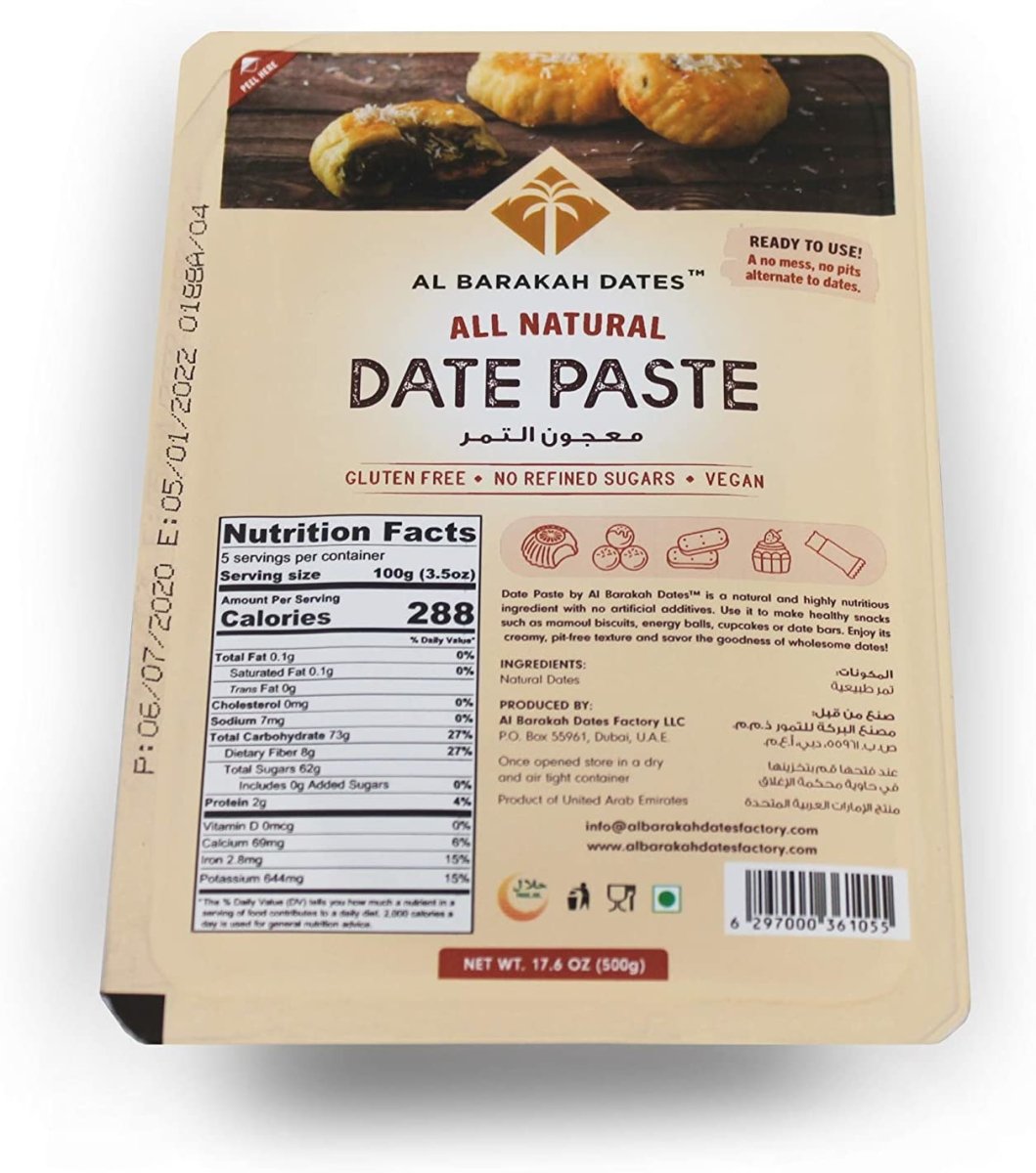 Al Barakah Dates All Natural Date Paste 500 gm - Tulsidas