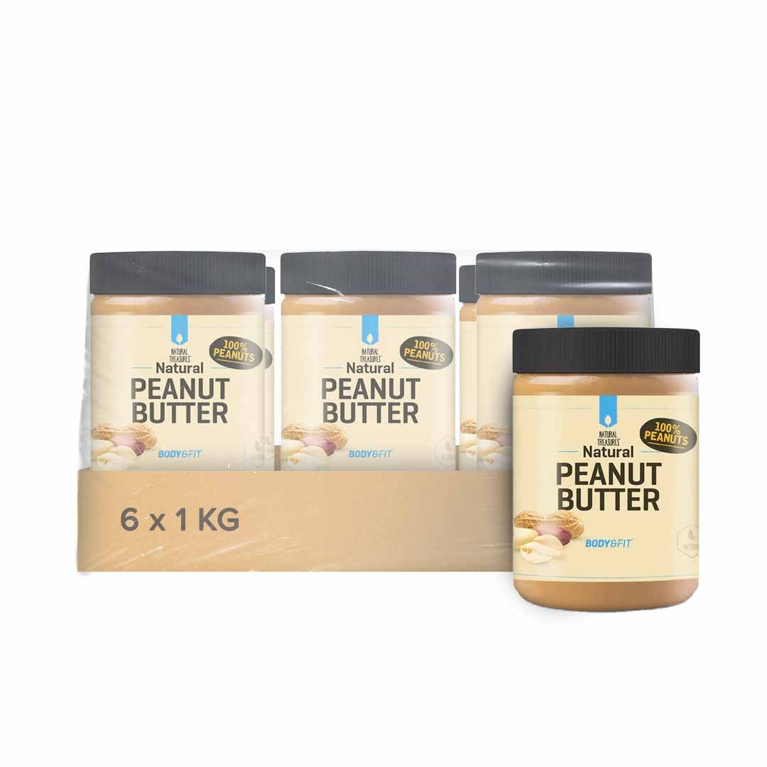 Body & Fit Natural Peanut Butter 6x1KG - Tulsidas