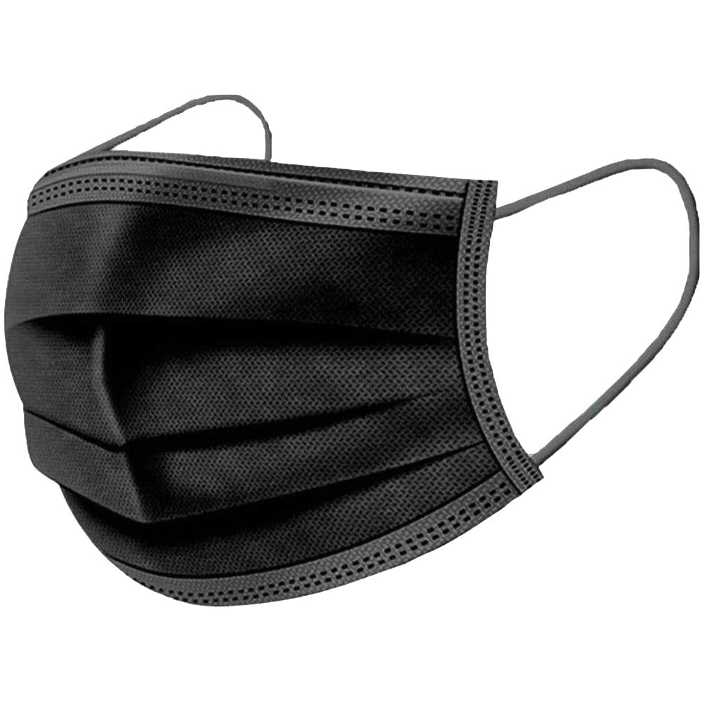 Disposable Face Mask - Black - 50 Pcs - Tulsidas